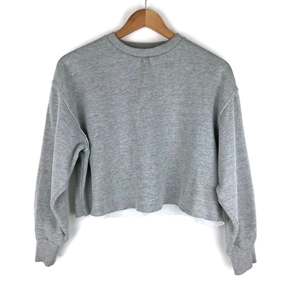 Urban Outfitters Tops - Urban Outfitters | Boxy Cropped Raw Hem Sweatshirt